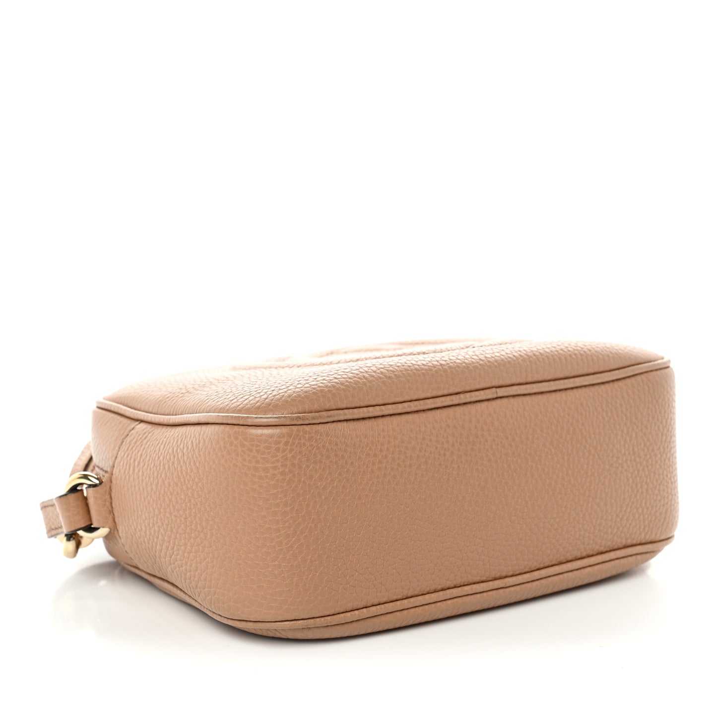 Pebbled Calfskin Small Soho Disco Bag Camelia