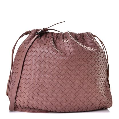Bottega Veneta Nappa Intrecciato Medium Drawstring Tassel Tote Violet 1 of 8