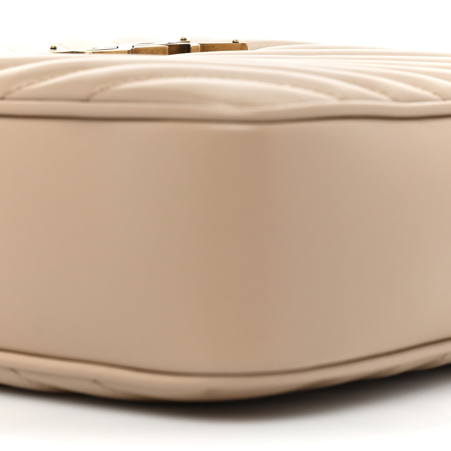 Calfskin Matelasse Monogram Lou Camera Bag Dark Beige