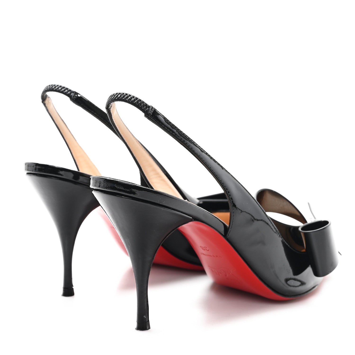Christian Louboutin Patent Clare Nodo 80 Pumps 38 Black 5 of 9