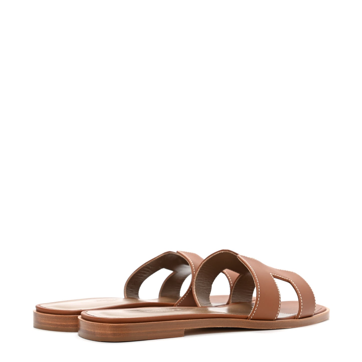 Box Calfskin Oran Sandals 37.5 Gold