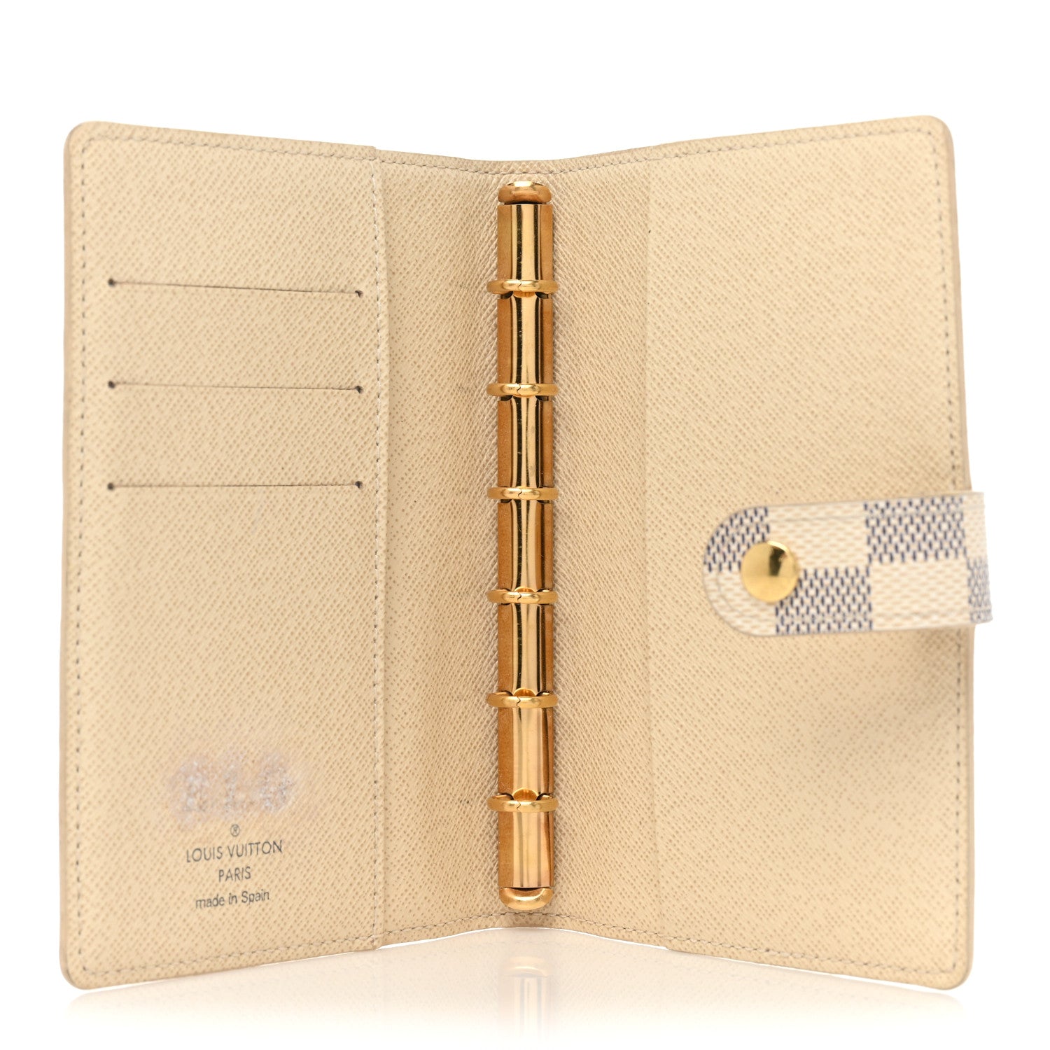 Louis Vuitton Damier Azur Small Ring Agenda Cover 5 of 9