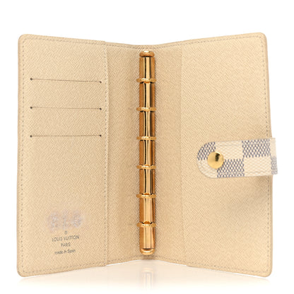 Louis Vuitton Damier Azur Small Ring Agenda Cover 5 of 9