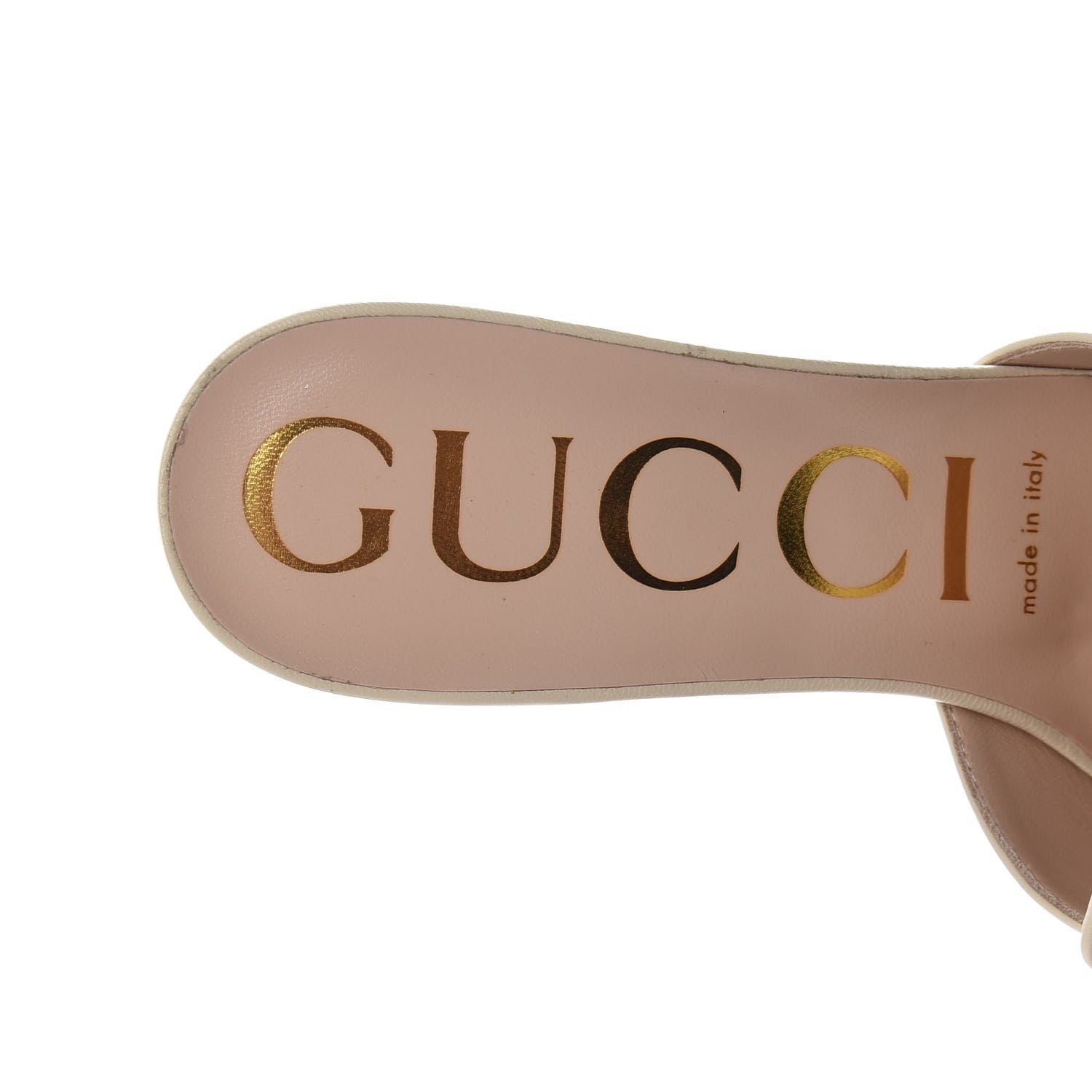 Gucci Malaga Kid Crystal Square G Madelyn Mules 37 Vintage White 7 of 10