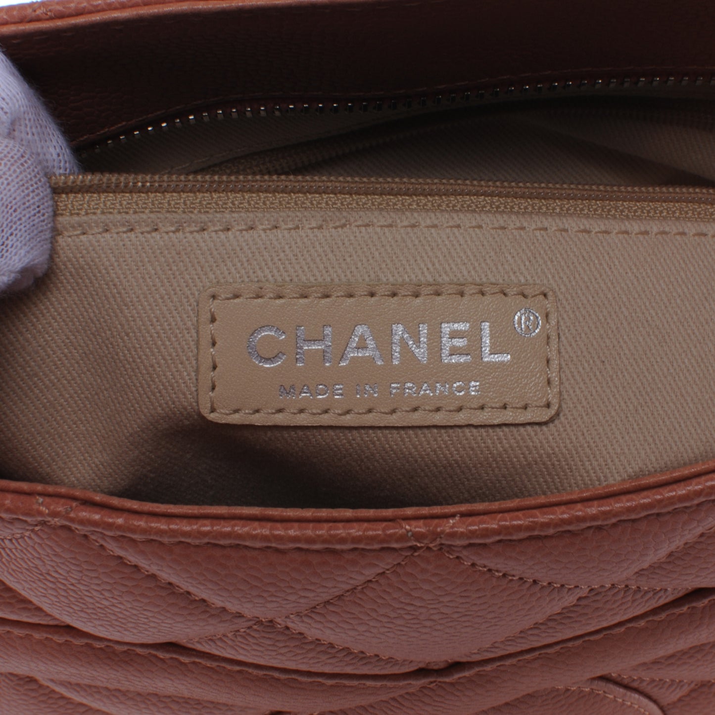 Caviar Medallion Tote Salmon Pink
