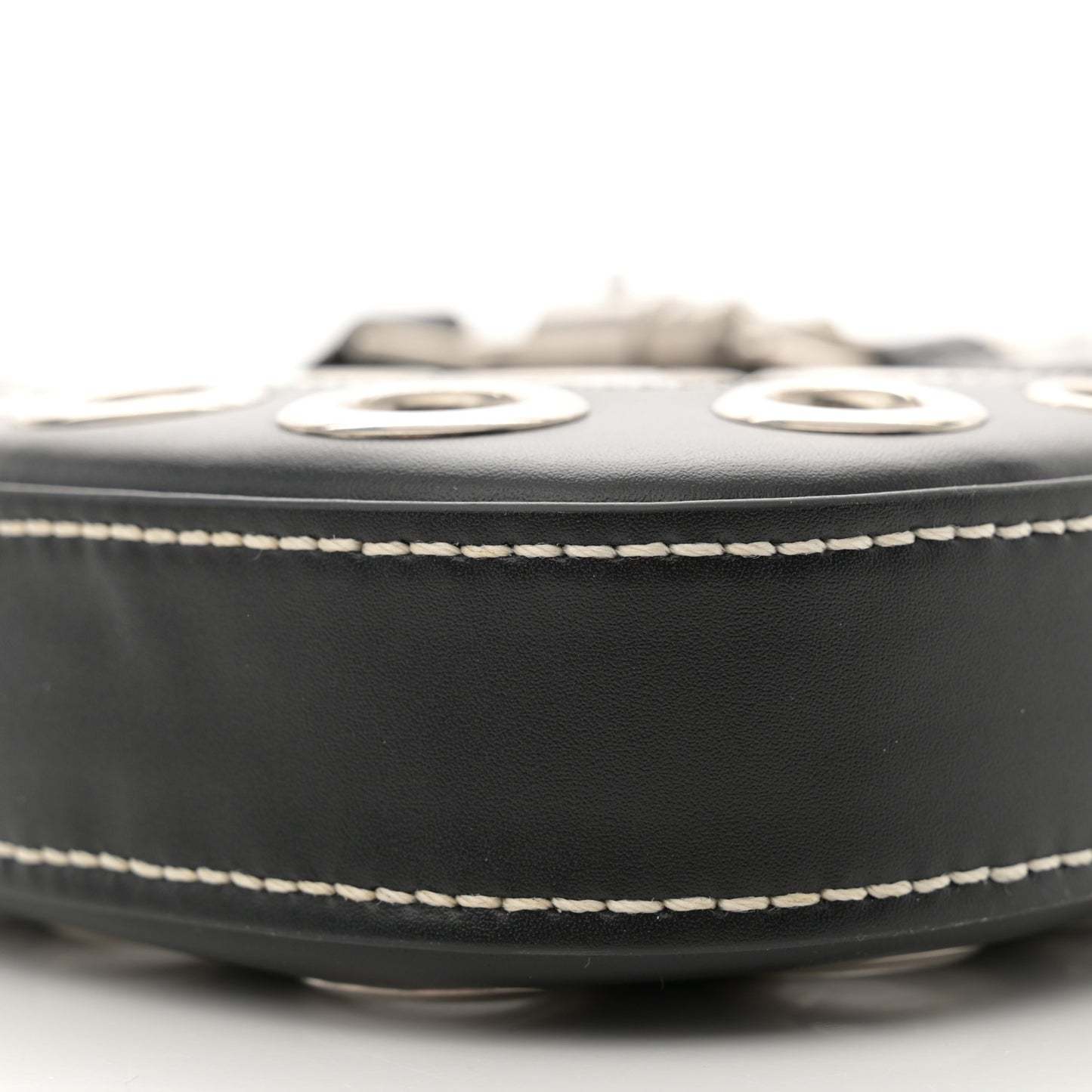 Calfskin Ha Ha Ha Jackie 1961 Eyelet Hobo Black