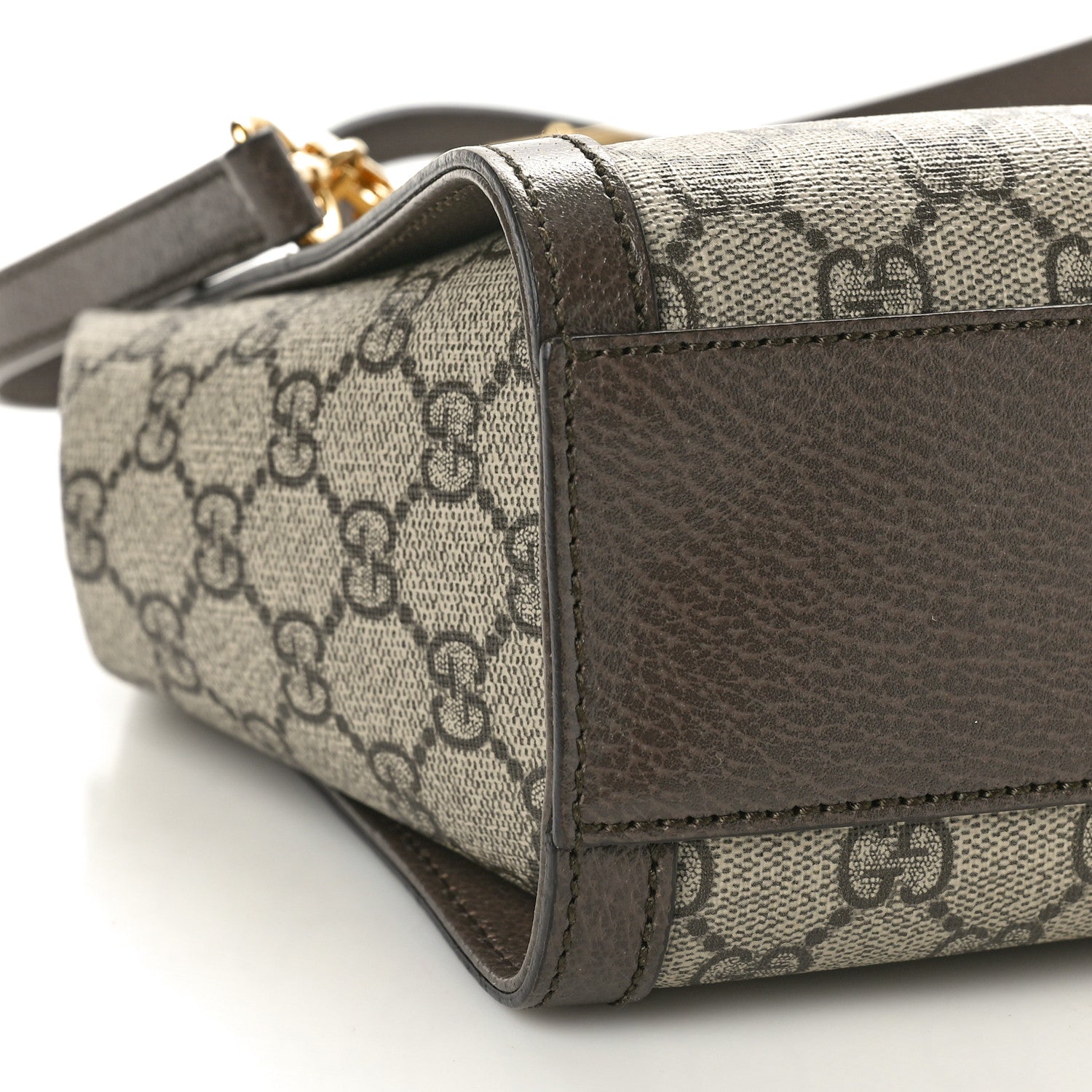 Gucci GG Supreme Monogram Small Ophidia Tote Bag Brown 9 of 10