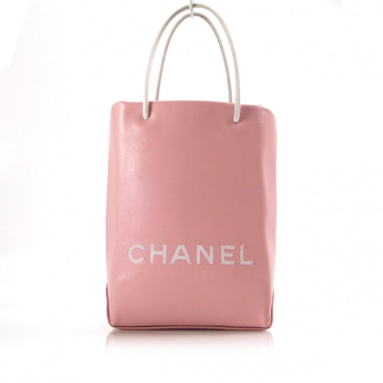 Leather Shopper Sac Pink