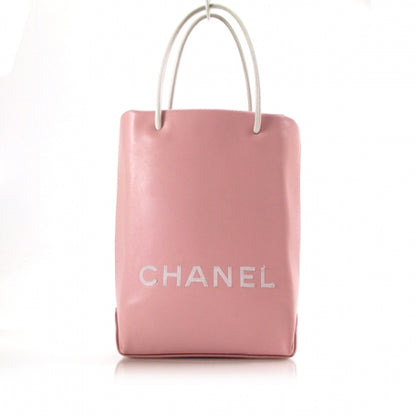 Chanel Leather Shopper Sac Pink 1 of 9