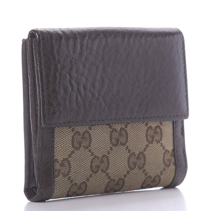 Gucci Monogram Interlocking Icon French Flap Wallet Brown 3 of 13