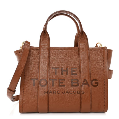 Marc Jacobs Grained Calfskin Mini The Tote Bag Argan Oil 1 of 11