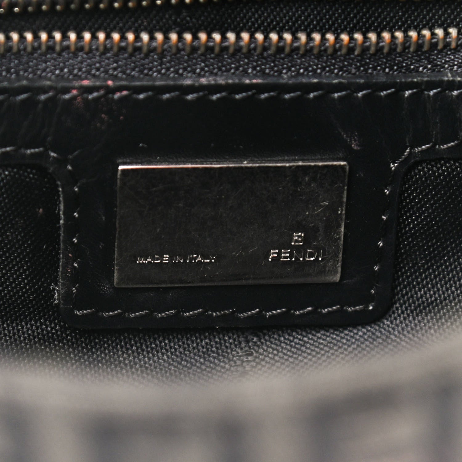 Fendi Zucchino Baguette Black 5 of 8
