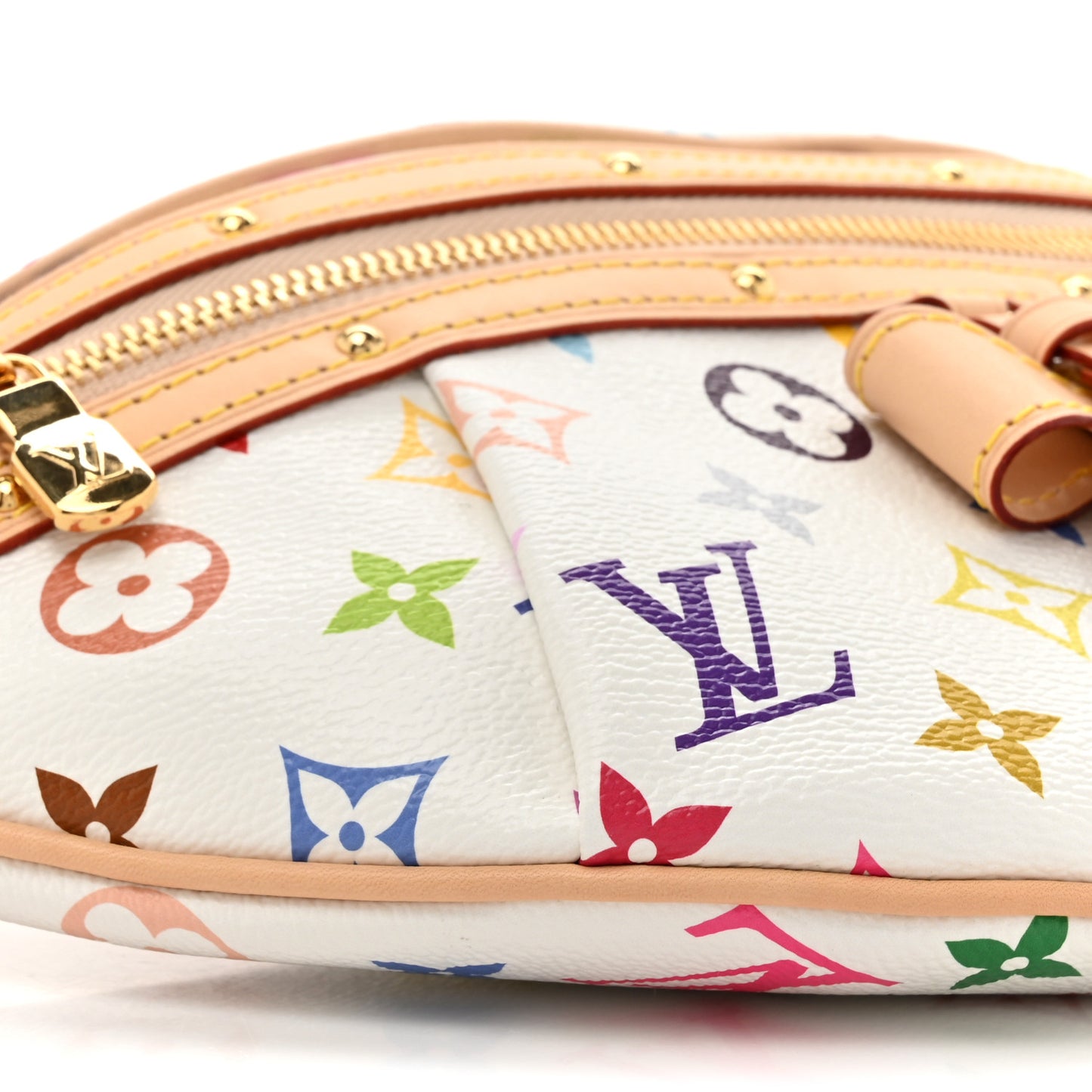 LV X TM Monogram Multicolor High Rise Bumbag White