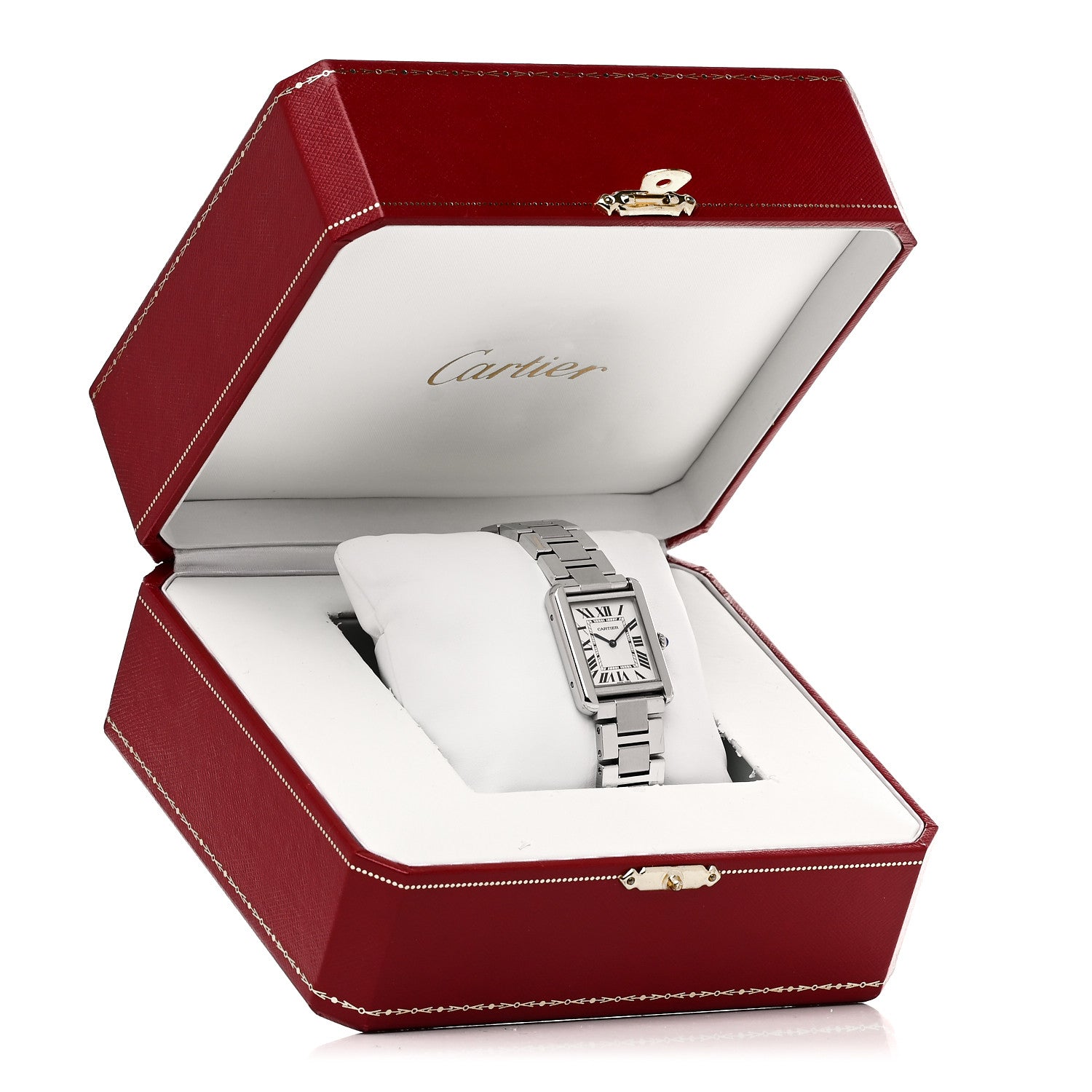 Cartier Stainless Steel 24mm Tank Solo Quartz Watch 5 of 5