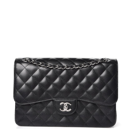 Chanel Caviar Quilted Jumbo Double Flap Black 1 of 10