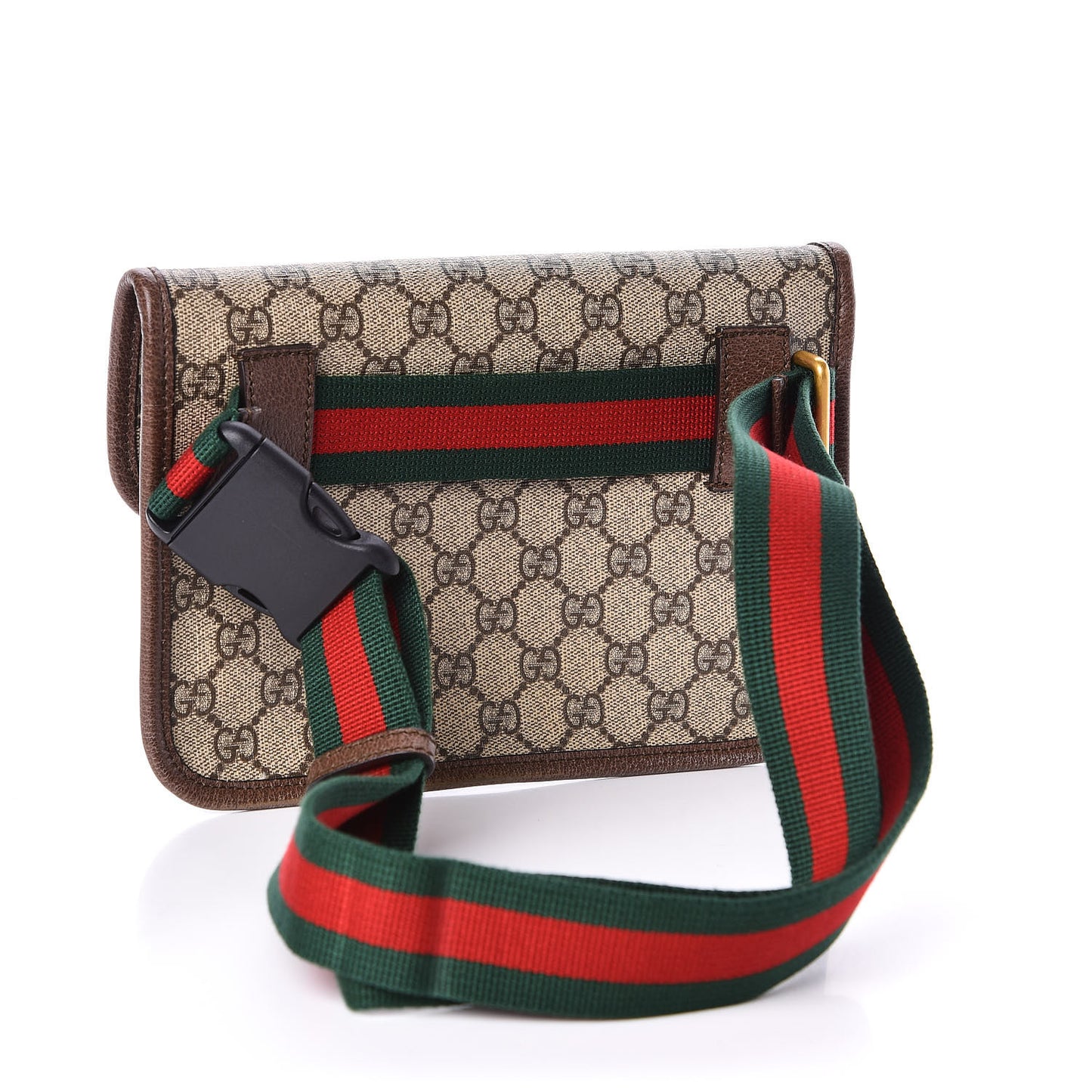 GG Supreme Monogram Neo Vintage Web Belt Bag Brown