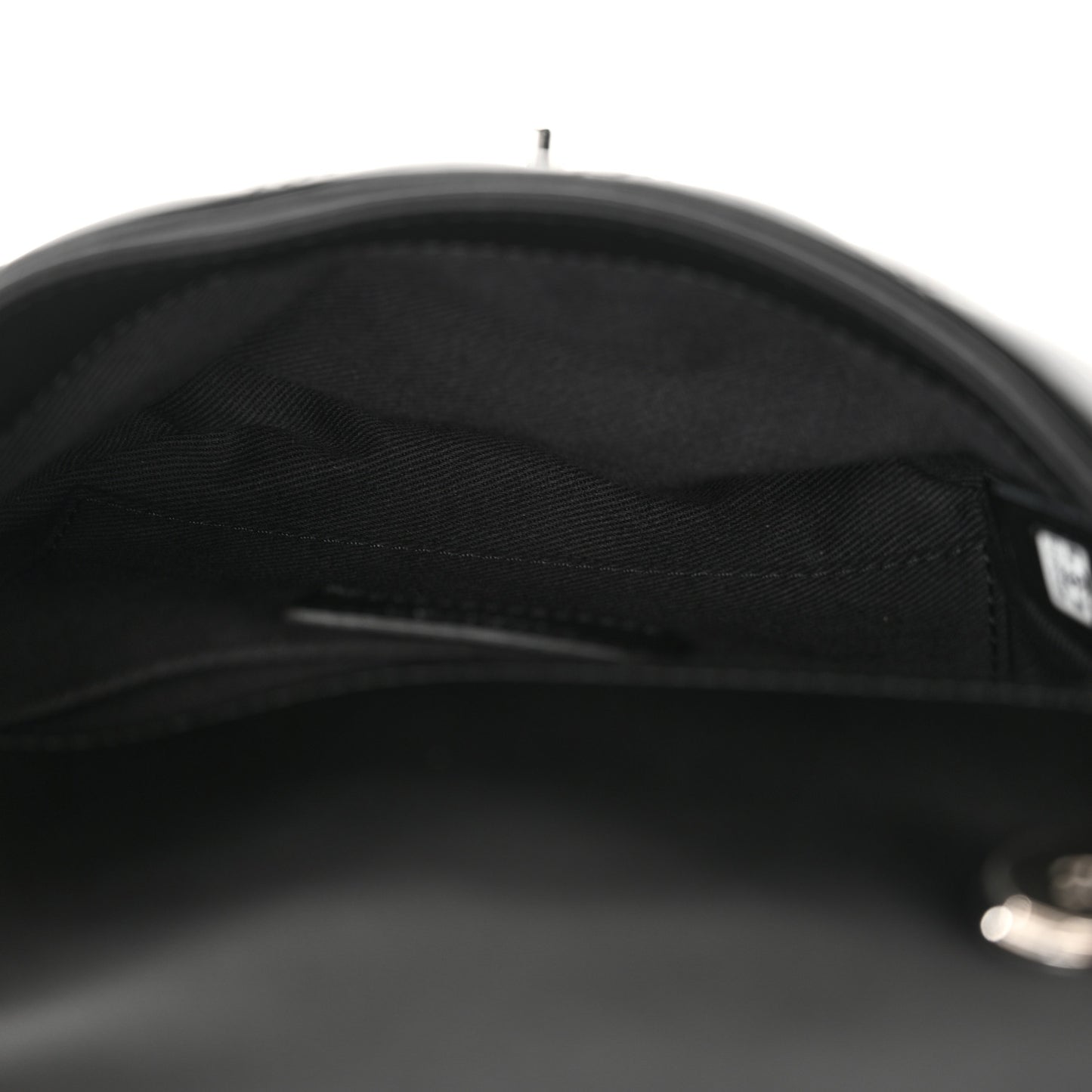 Calfskin Quilted CC Uniform Flap Belt Bag Black