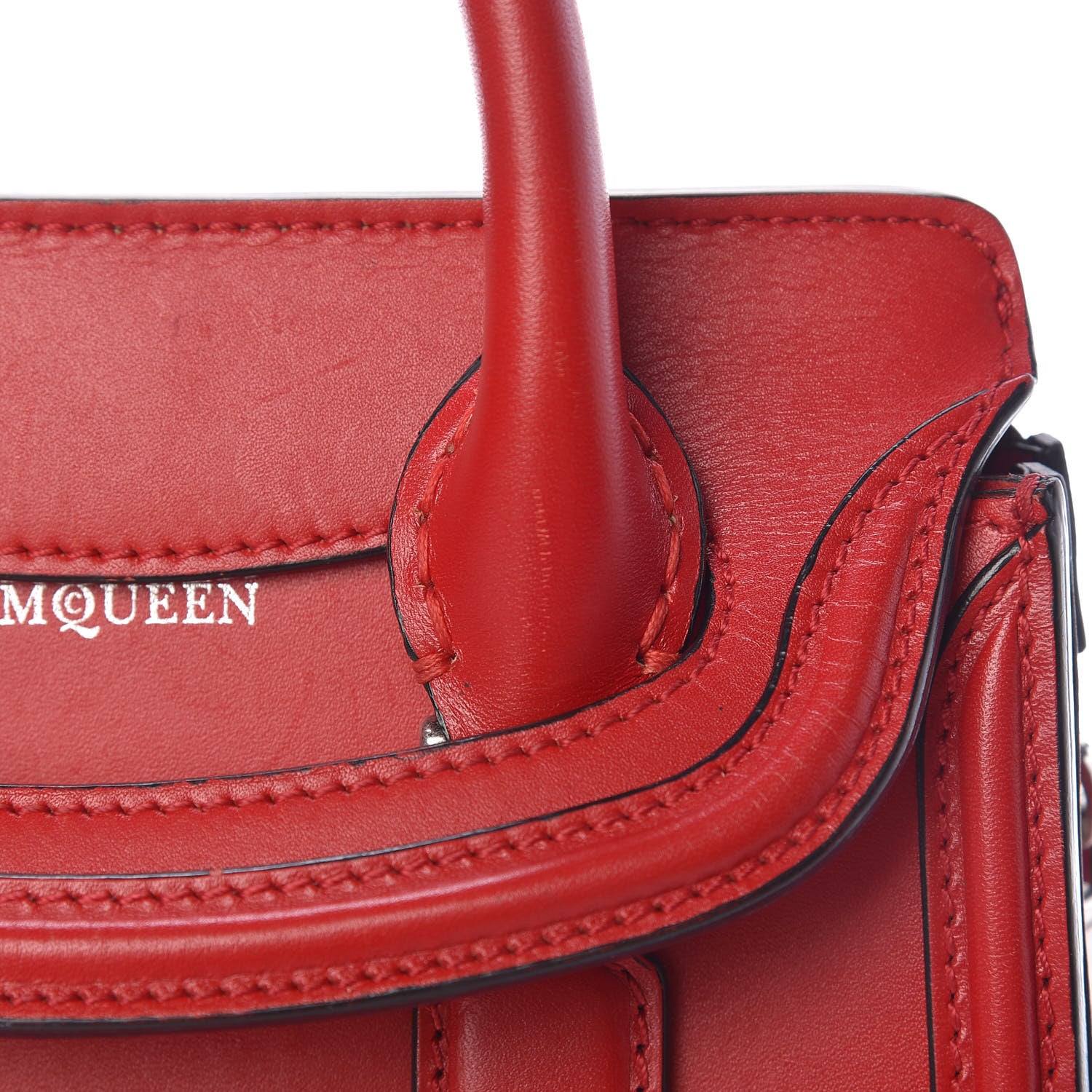 Alexander McQueen Calfskin Mini Heroine Scarlet 17 of 25