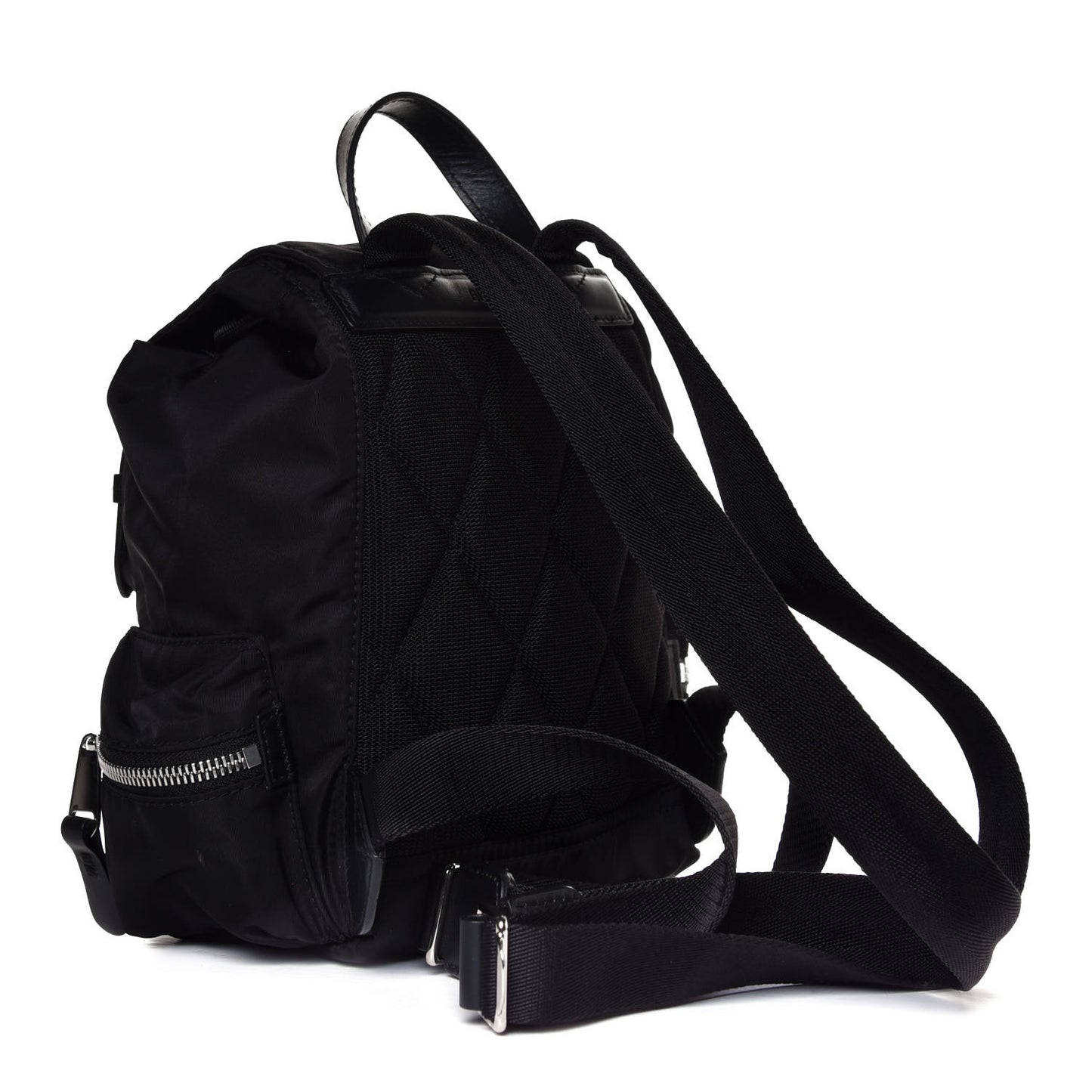 Nylon Logo Print Small Rucksack Backpack