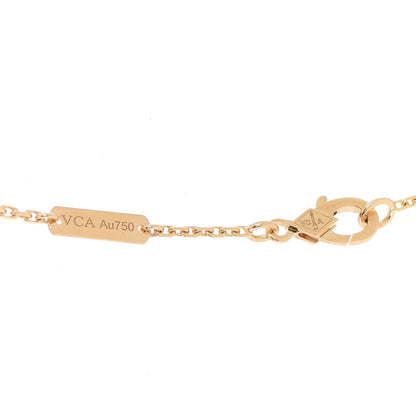 Van Cleef & Arpels 18K Yellow Gold Tiger Eye Lucky Alhambra Butterfly Pendant Necklace 4 of 6