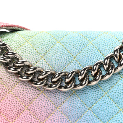 Chanel Caviar Quilted Small Cuba Rainbow Boy Flap Multicolor 8 of 11