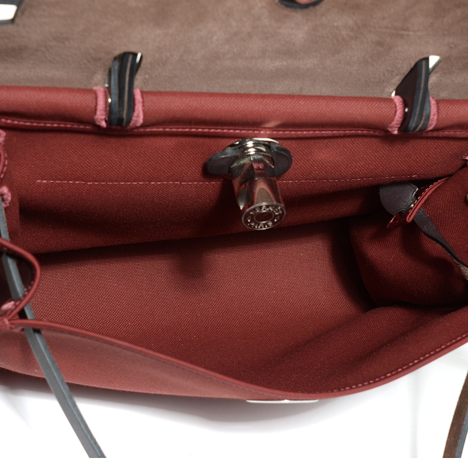 Hermes Toile Vache Hunter Herbag Zip 31 PM Rouge H Ebene 6 of 21