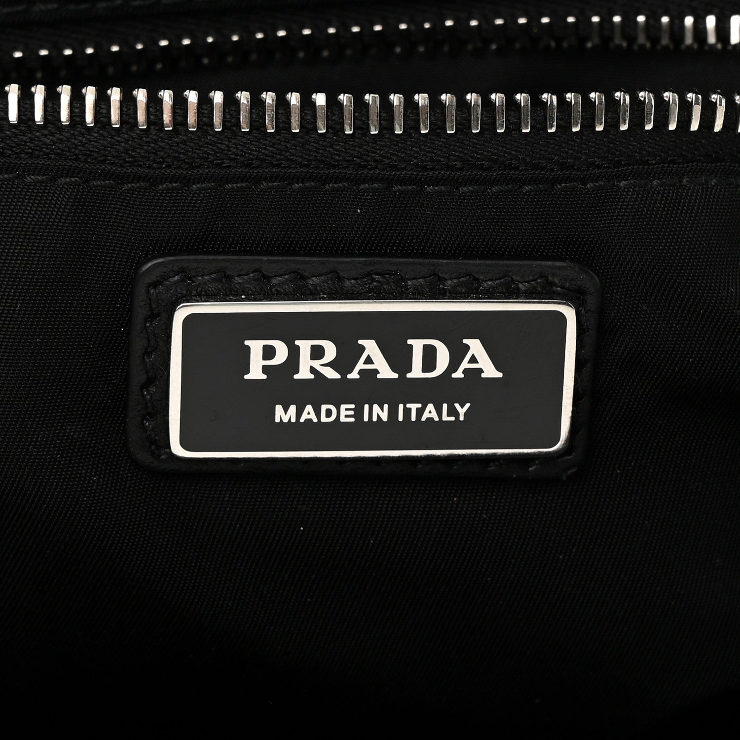 Prada Tessuto Re-Nylon Logo Print Belt Bag Black 6 of 12