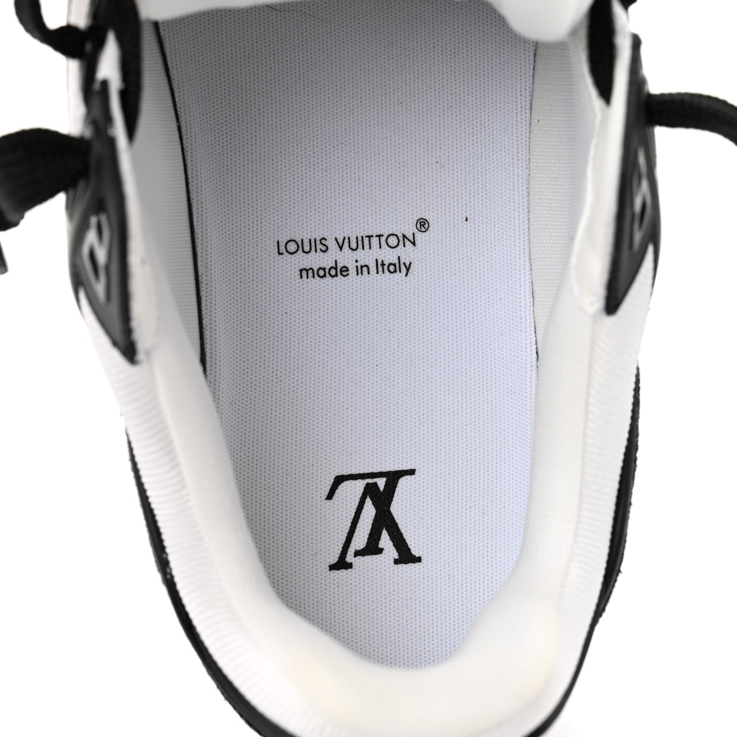 Louis Vuitton Calfskin Monogram Denim Mens LV Trainer Sneakers 9 Black 8 of 10