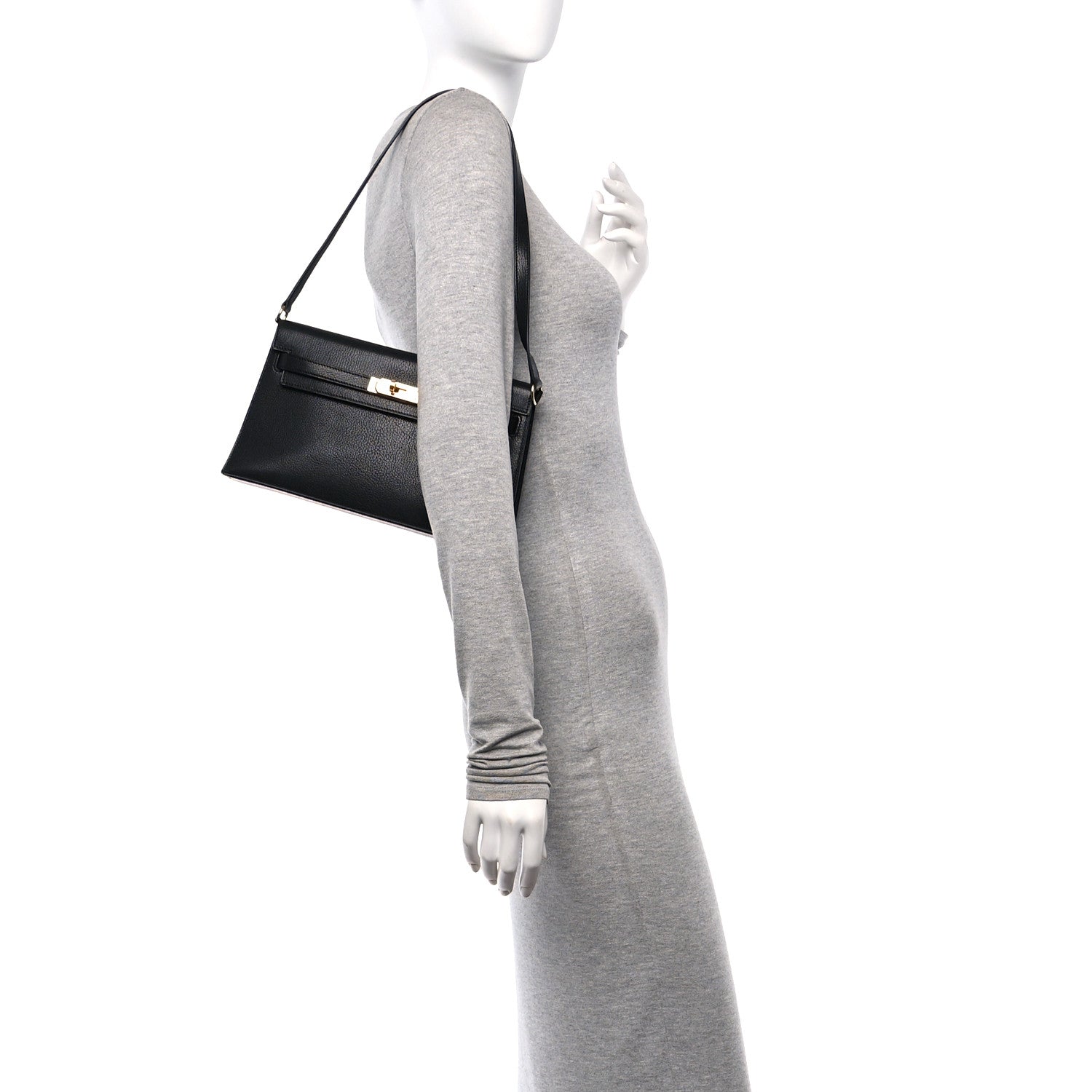 Hermes Chevre Chamkila Kelly Elan Black 3 of 11
