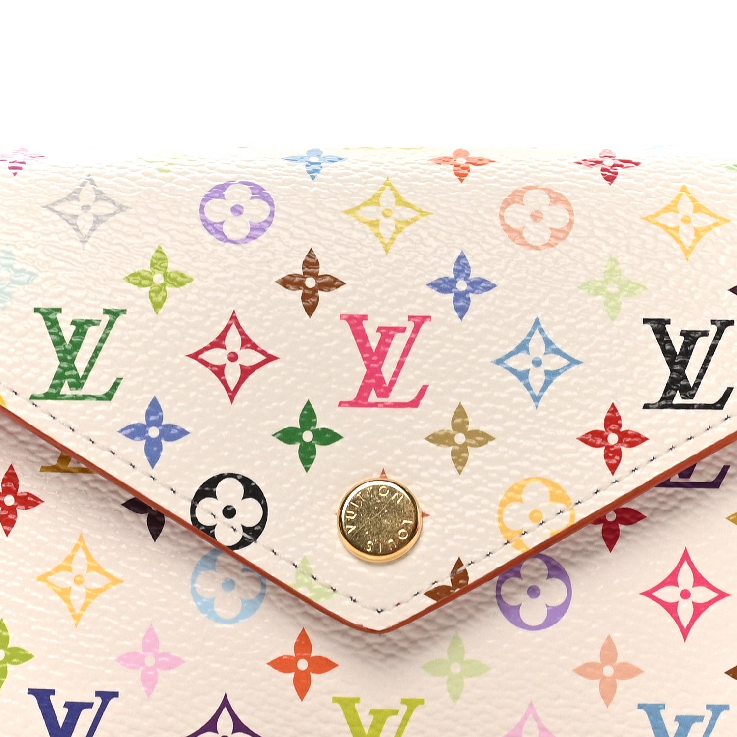 Louis Vuitton LV x TM Monogram Multicolor Victorine Wallet White 8 of 9