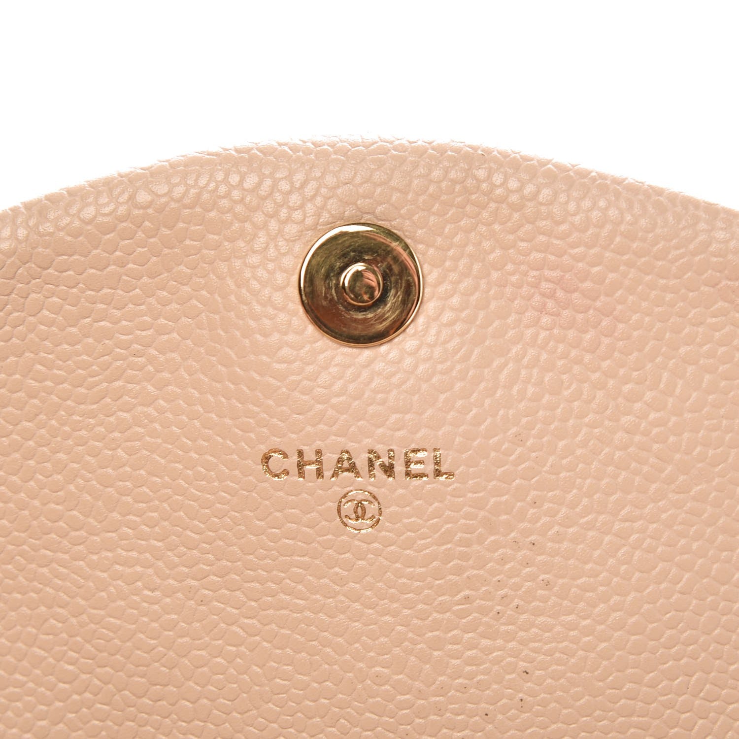 Chanel Caviar Half Moon Wallet On Chain Light Beige 6 of 16