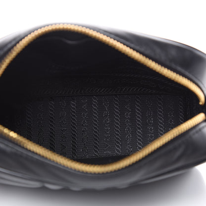 Prada Soft Calfskin Diagramme Camera Bag Black 5 of 9