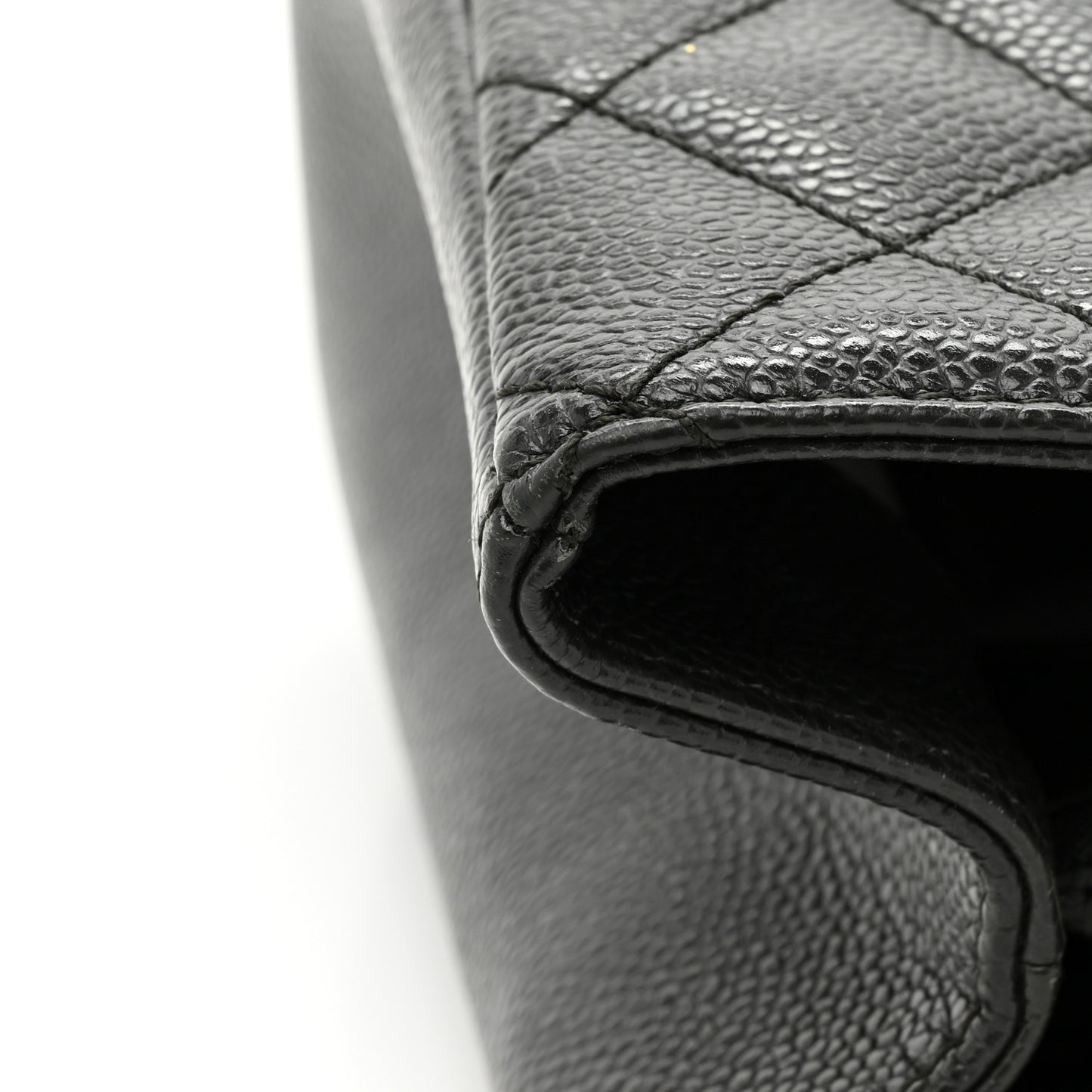 Caviar Quilted Grand Shopping Tote GST Dark Grey