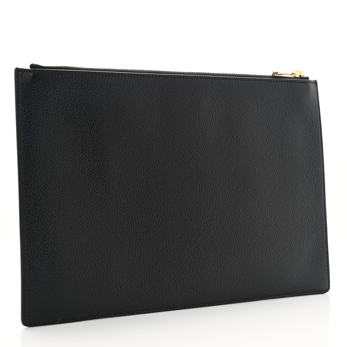 Grainy Calfskin Zumi Pouch Black