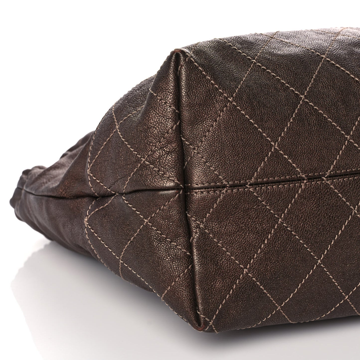 Metallic Calfskin Baby Coco Cabas Bronze