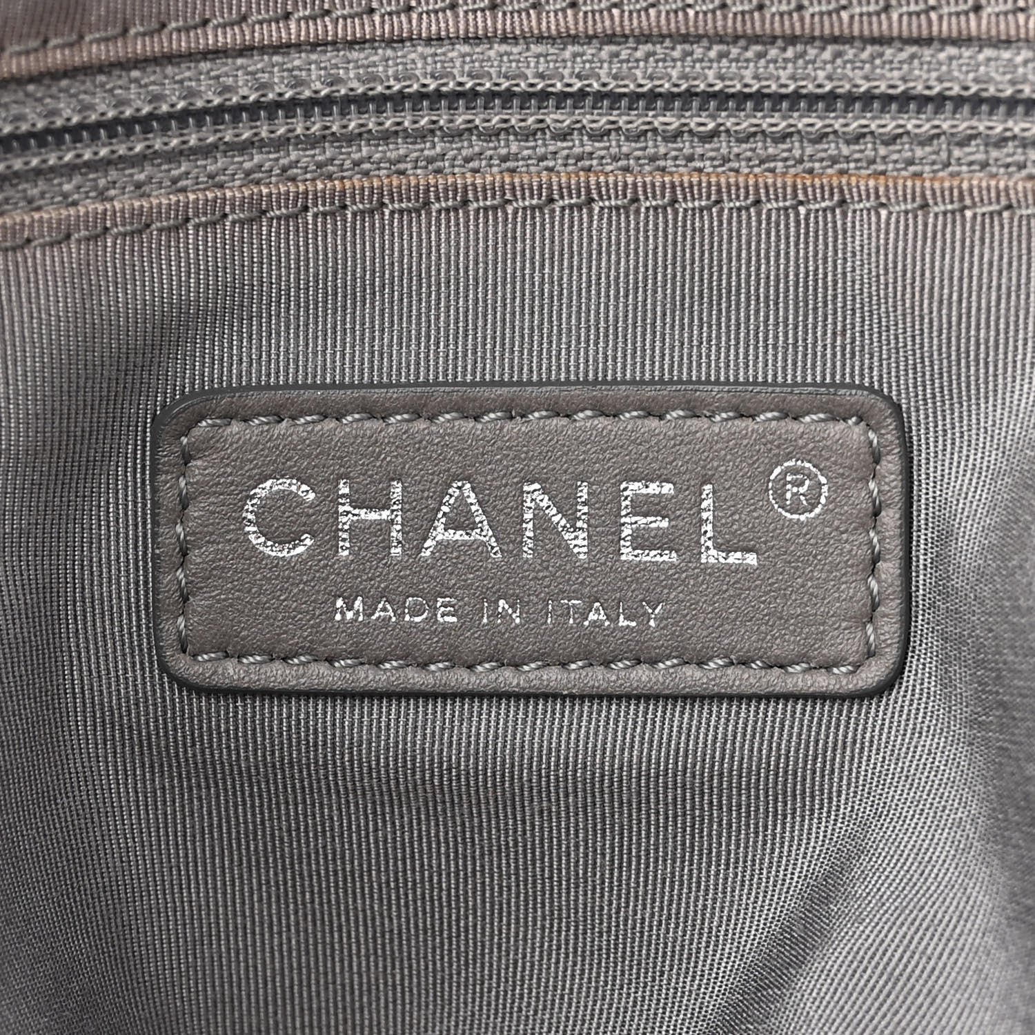 Chanel Nylon Quilted CC Logo Tote Black 6 of 17