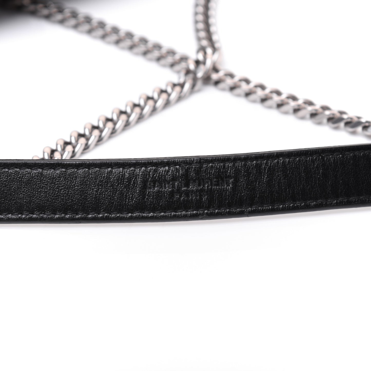 Calfskin Y Quilted Monogram Small Loulou Chain Satchel Black