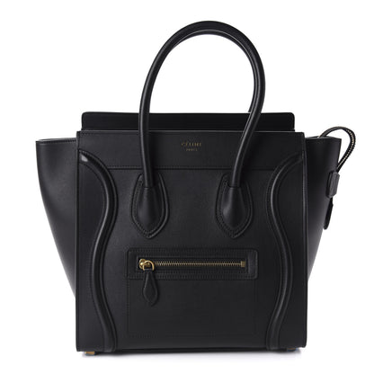 Celine Smooth Calfskin Micro Luggage Black 1 of 10