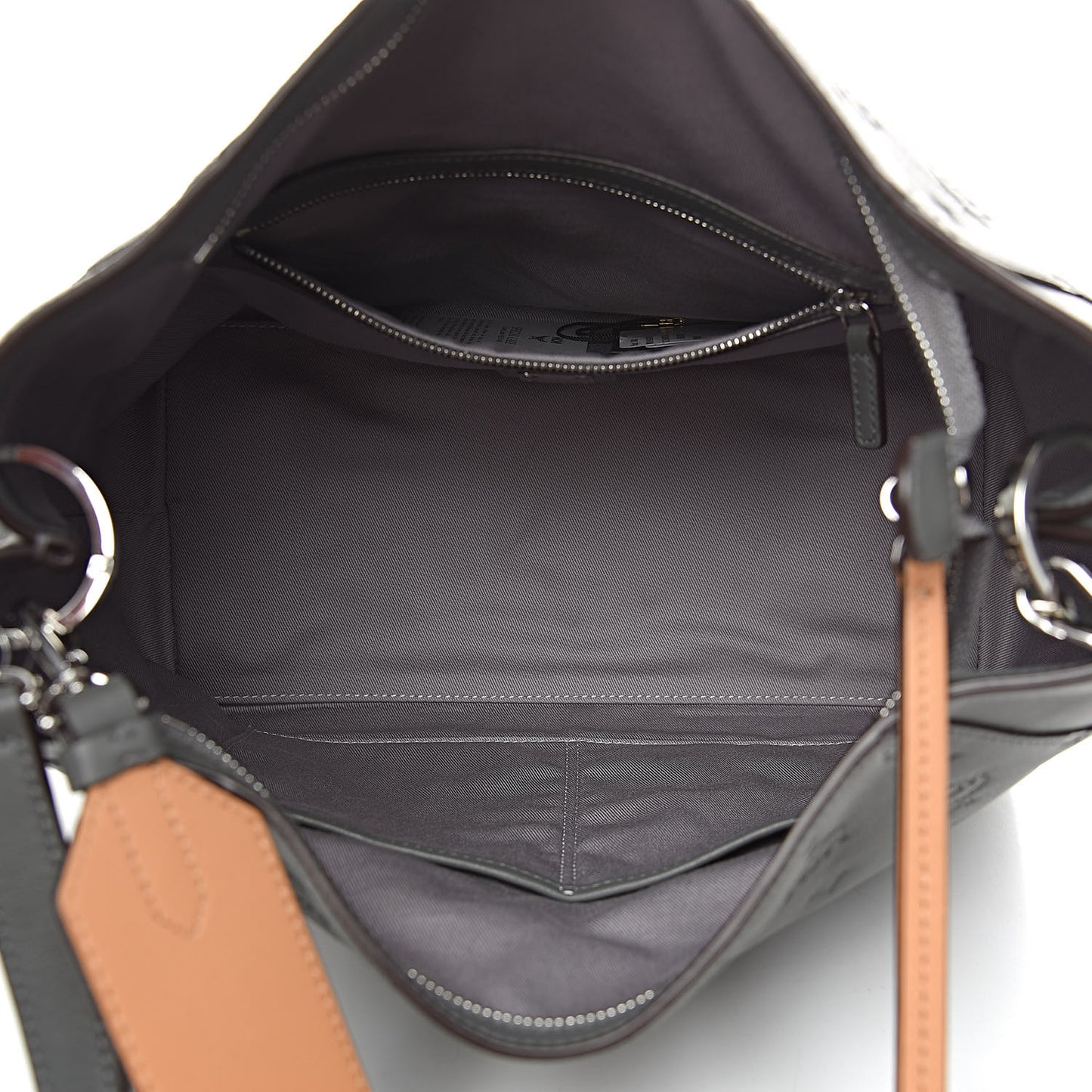 Grained Calfskin Medium Klara Hobo Charcoal
