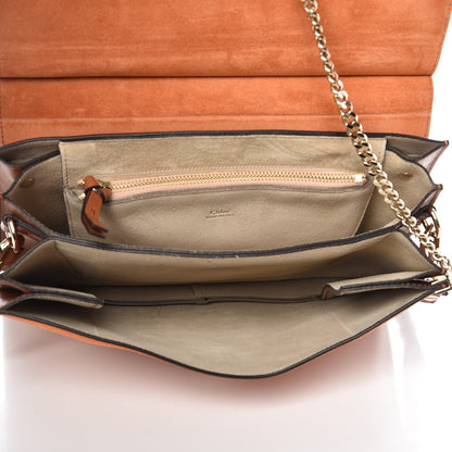 Chloe Python Suede Medium Faye Shoulder Bag Tannish Red 5 of 7