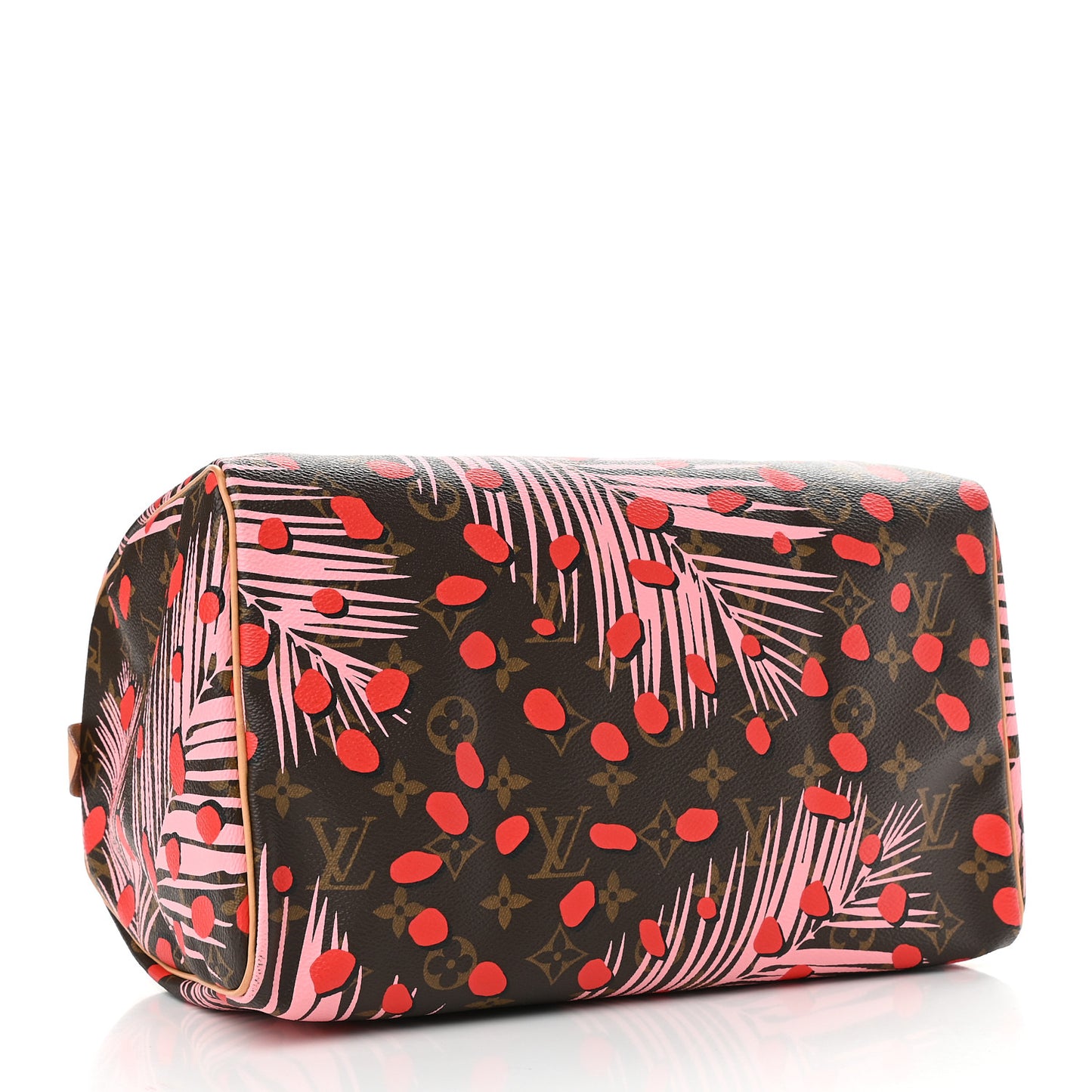 Monogram Jungle Dots Speedy 30 Sugar Pink Poppy