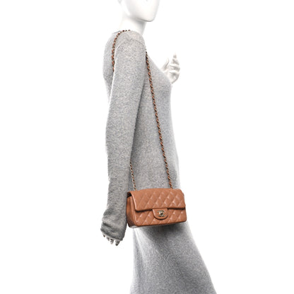 Chanel Lambskin Quilted Mini Rectangular Flap Brown 2 of 11