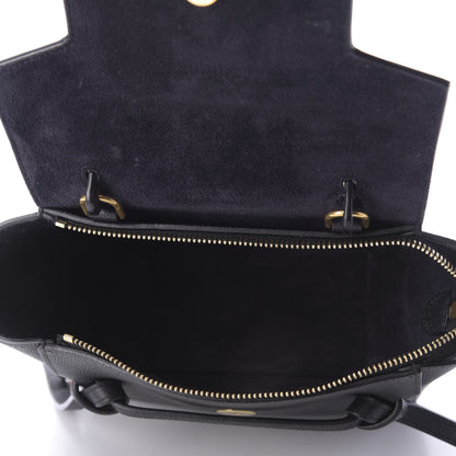 Celine Grained Calfskin Nano Belt Bag Black 6 of 9