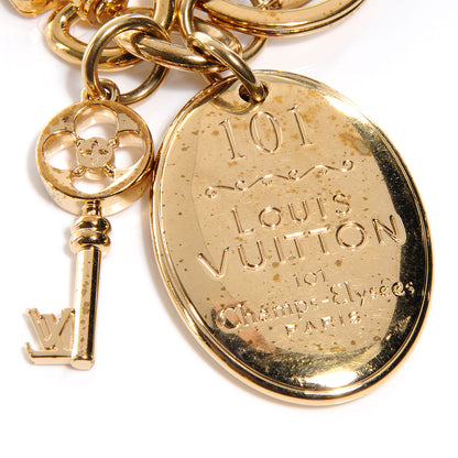 Louis Vuitton 101 Champs Elysees Maizeon Key Charm Gold 3 of 7
