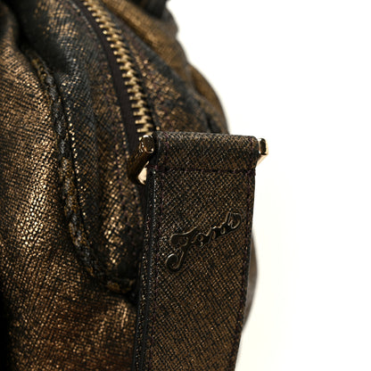 Fendi Zucca Nappa Nuvolata Vitello Tortuga Spy Bowler Tobacco Moro 12 of 12