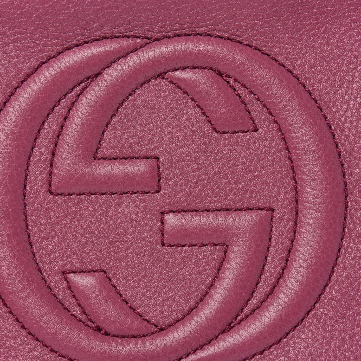 Gucci Pebbled Calfskin Small Soho Disco Bag Peonia Flower 8 of 11