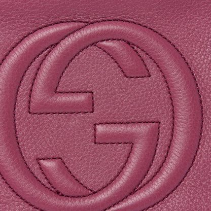 Gucci Pebbled Calfskin Small Soho Disco Bag Peonia Flower 8 of 11