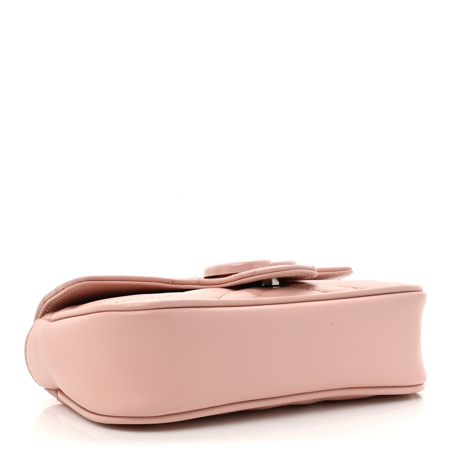 Calfskin Matelasse Monochrome GG Marmont Chain Belt Bag Perfect Pink