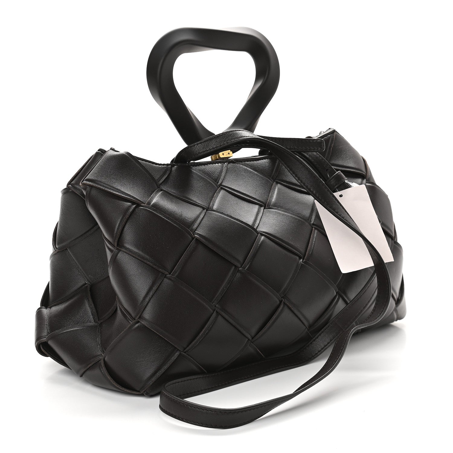 Bottega Veneta Nappa Maxi Intrecciato Grasp Top Handle Bag Fondant 3 of 9