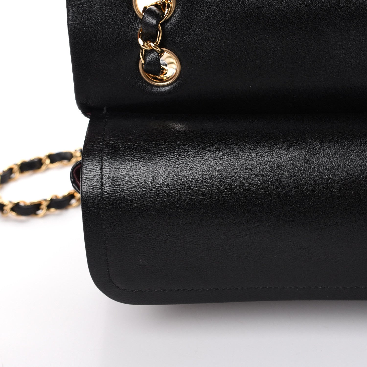 Chanel Lambskin Quilted Medium Double Flap Black 7 of 15